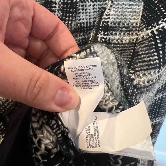 Lucky Brand Womens Harper Tweed Full Zip Moto Jacket in Black, Grey, Size Medium - Picture 4 of 4